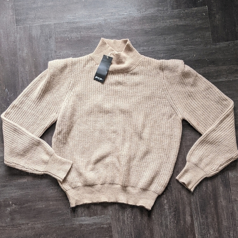 NWT Nasty Gal Retro Turtleneck Jumper - Picture 4 of 8